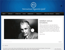Tablet Screenshot of internationalhypnotistsguild.com